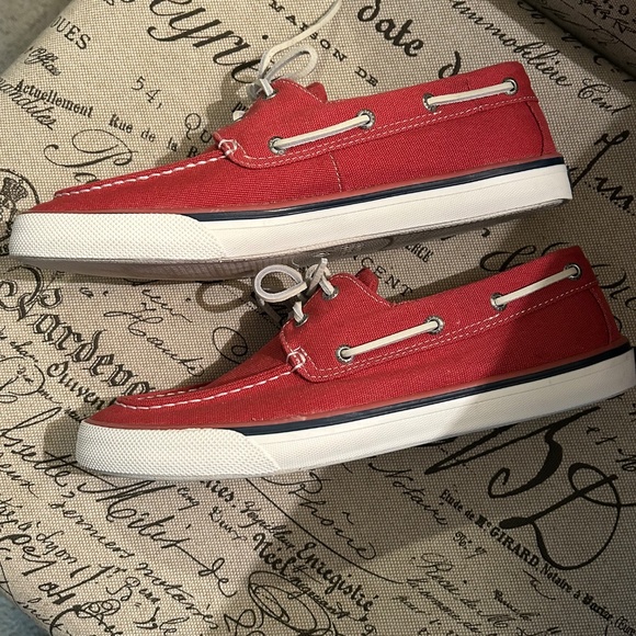 Sperry Women's Red Top-Sider Sidewalk Slip-On Sneakers, Size 9 - Picture 5 of 5